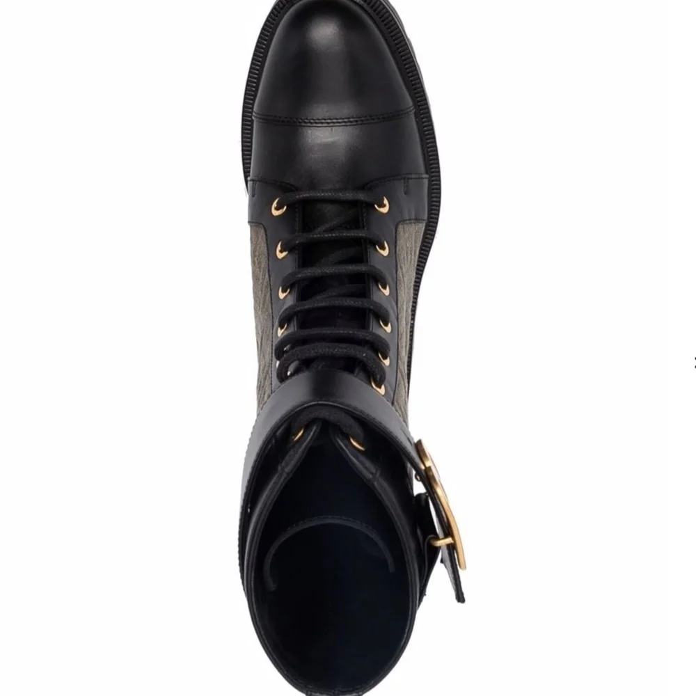 Balmain Ranger Romy Monogram Combat Boots 40 NIB - Picture 13 of 13